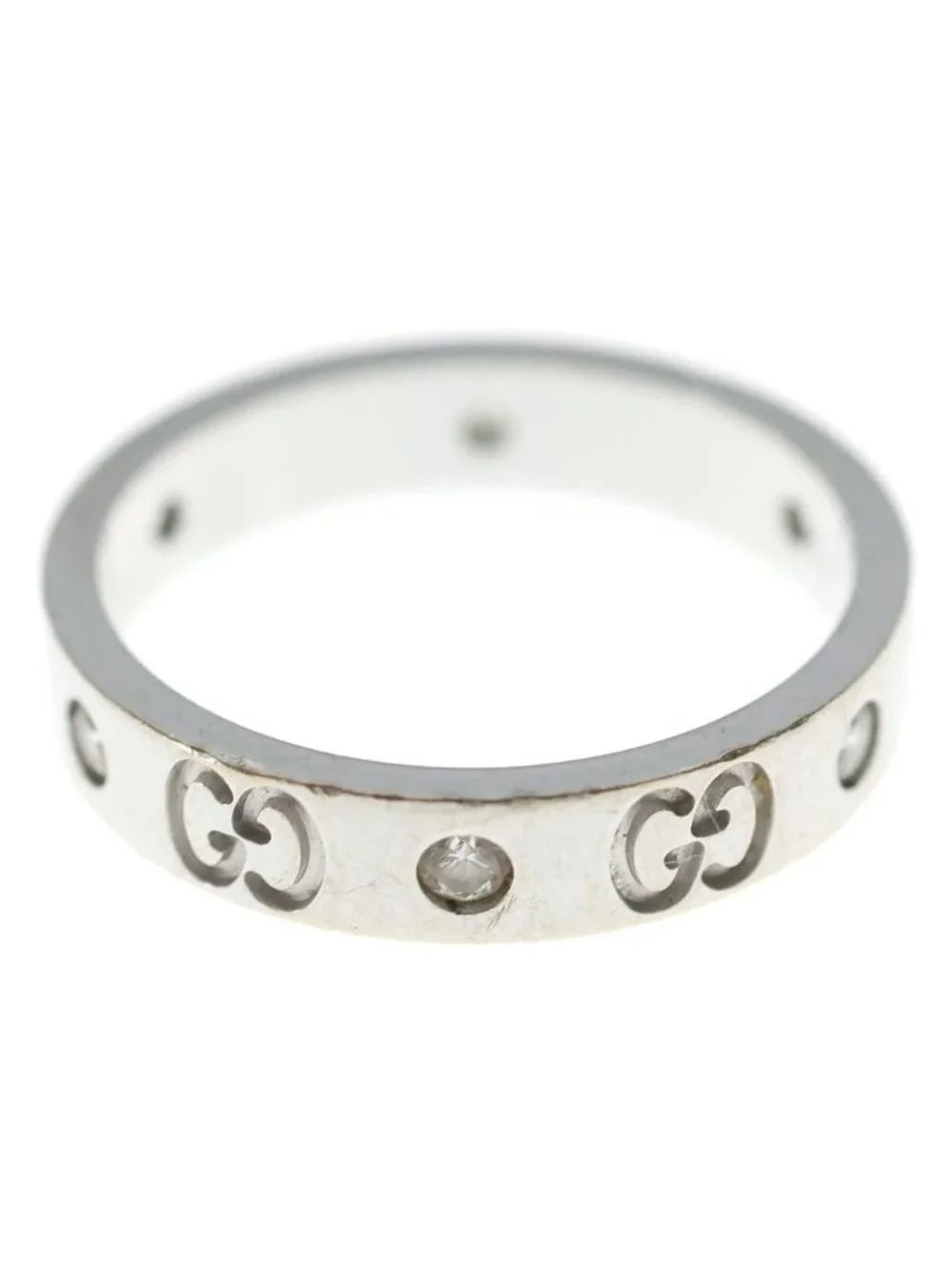 Gucci Icon Ring Diamond White Gold